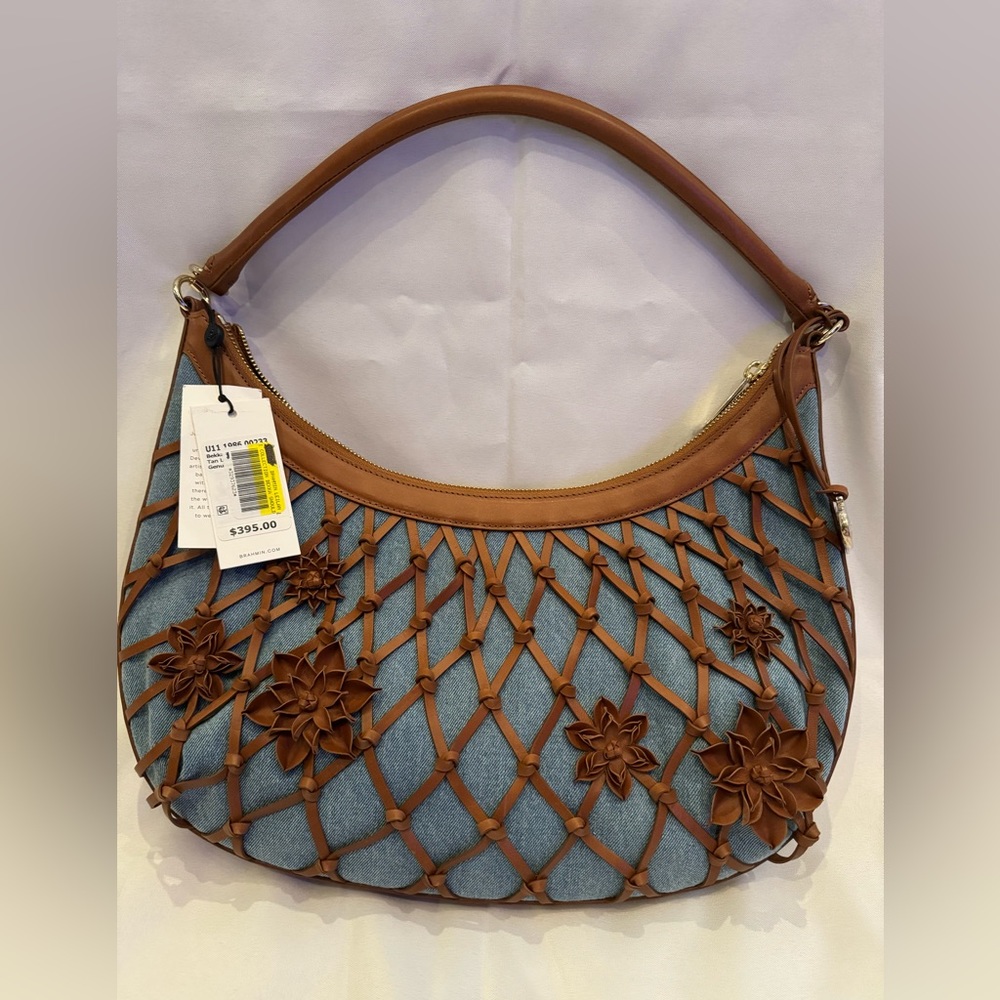Brahmin Bekka Tan Leilani Shoulder Handbag NWT